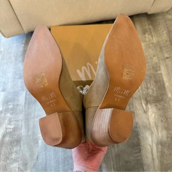 The Flora Taupe Suede Western Boots - Picture 7 of 7